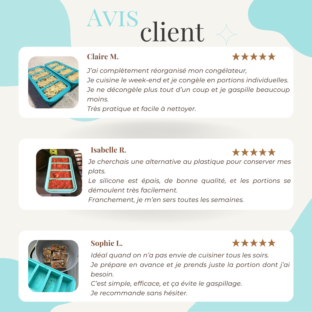 Solution Meal Prep – Plateaux Portions faciles à congeler