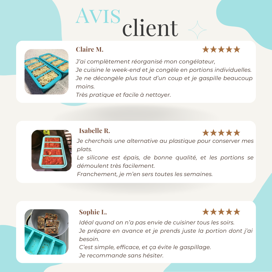 Solution Meal Prep – Plateaux Portions faciles à congeler